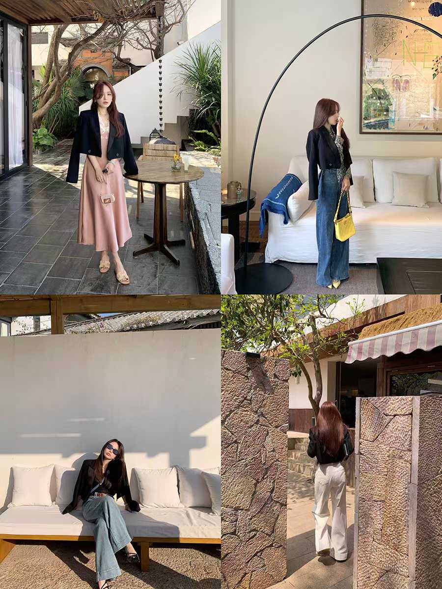 Women suit jacket black