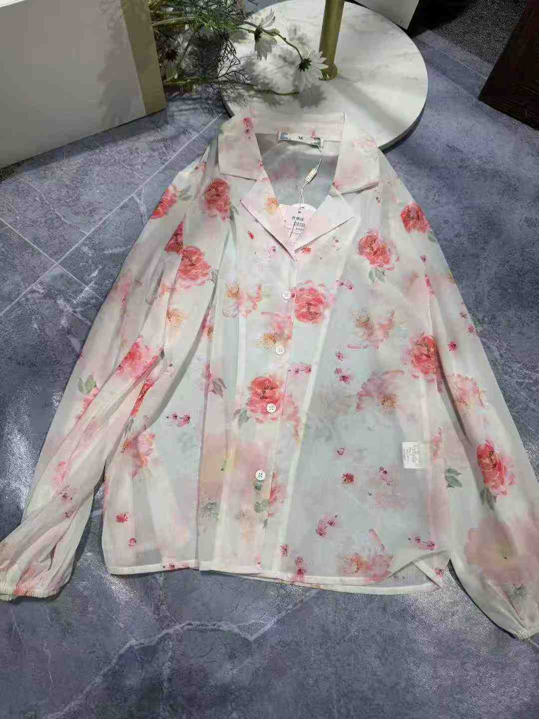 Women floral sun protective shirts