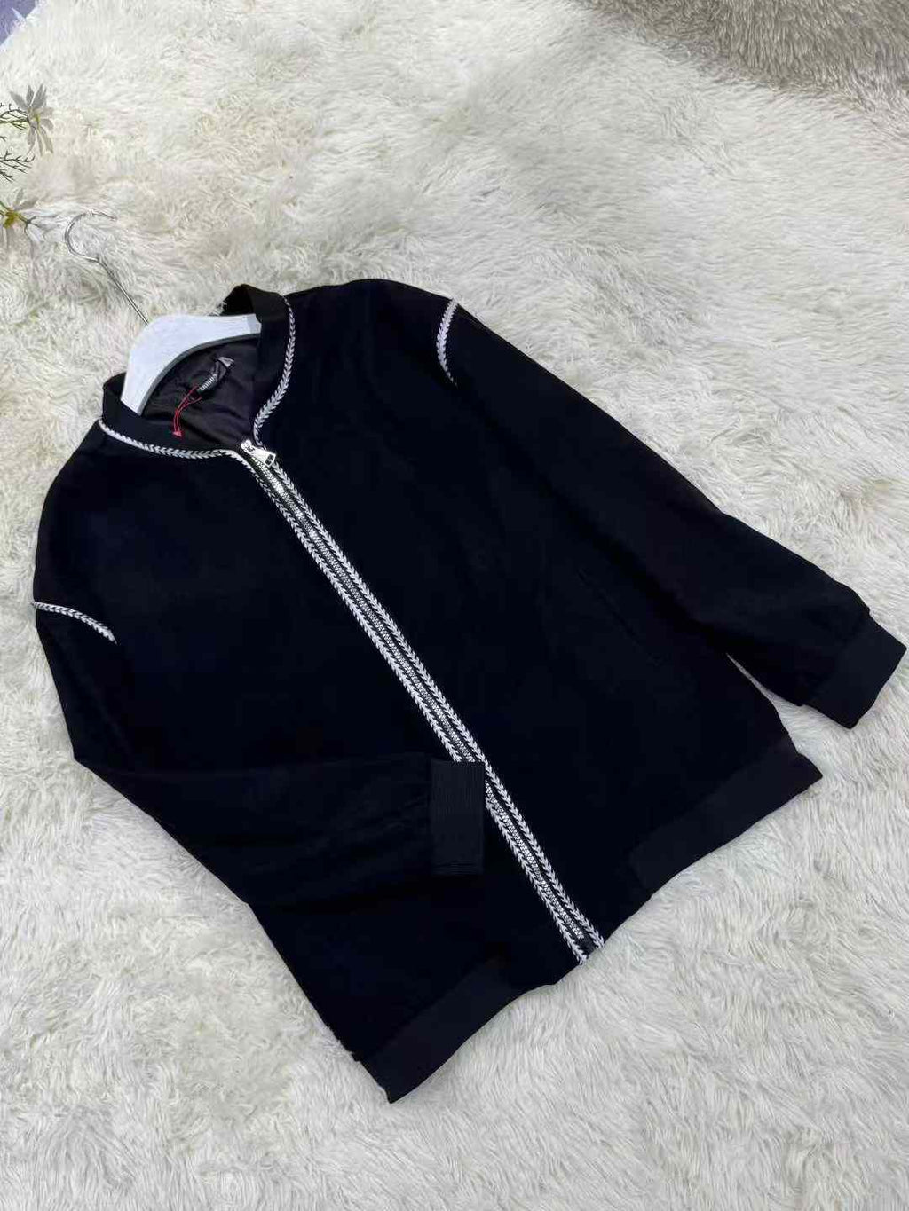 Women baseball jacket black