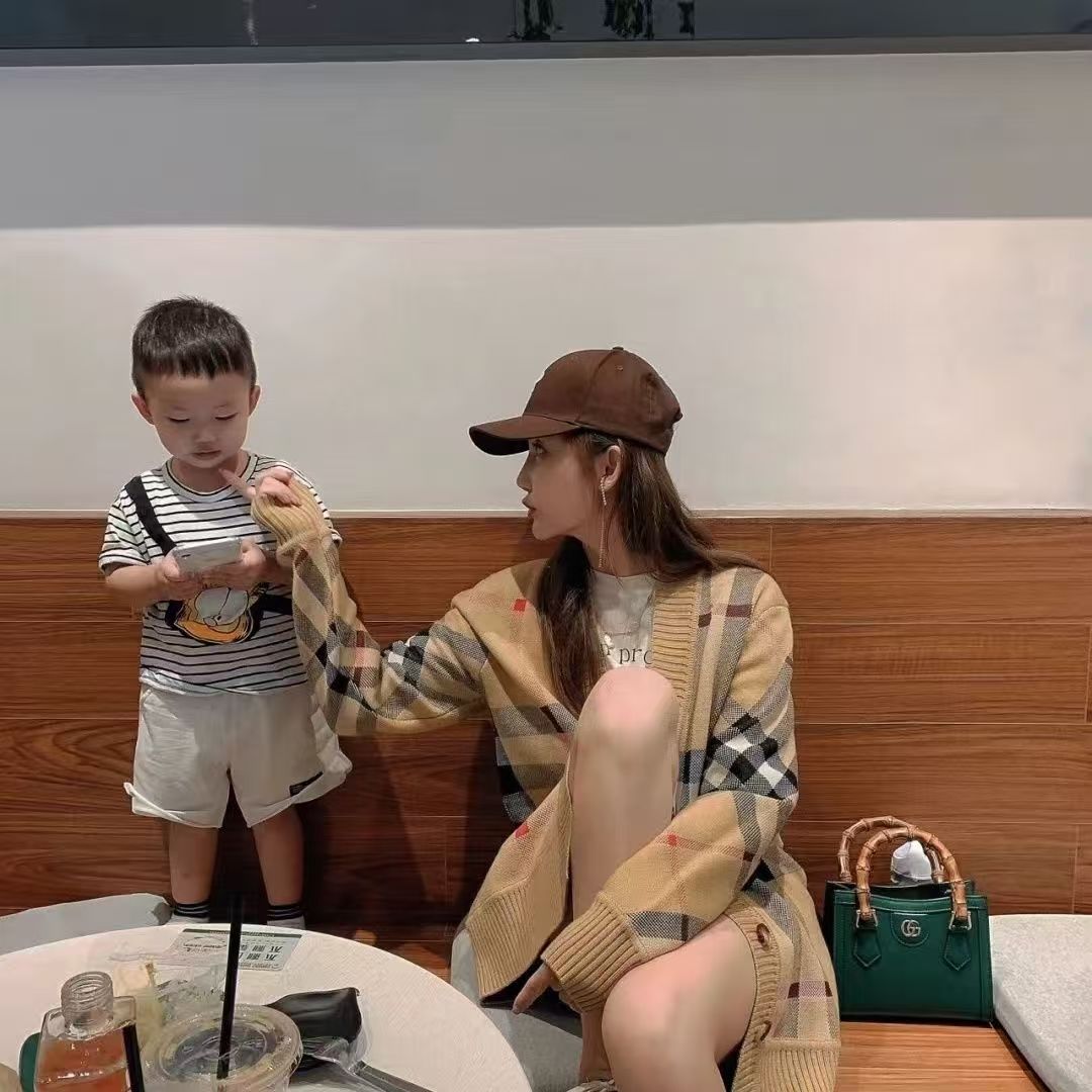 Women and Men knitted cardigan