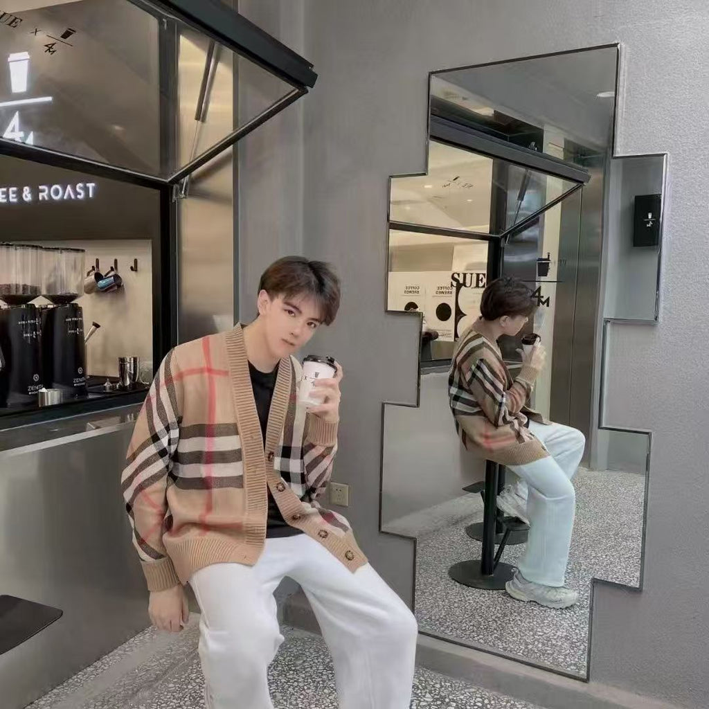 Women and Men knitted cardigan