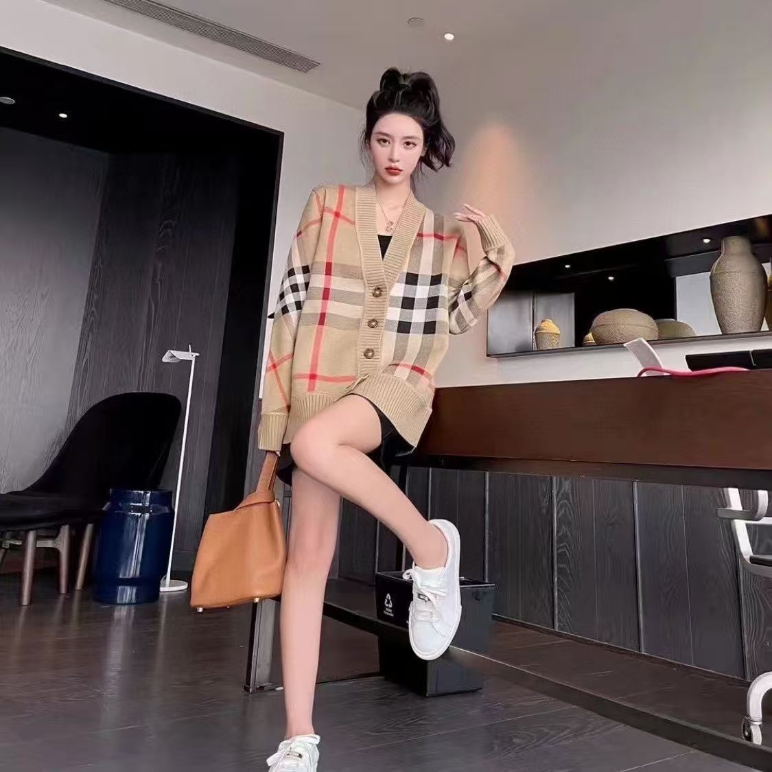 Women and Men knitted cardigan