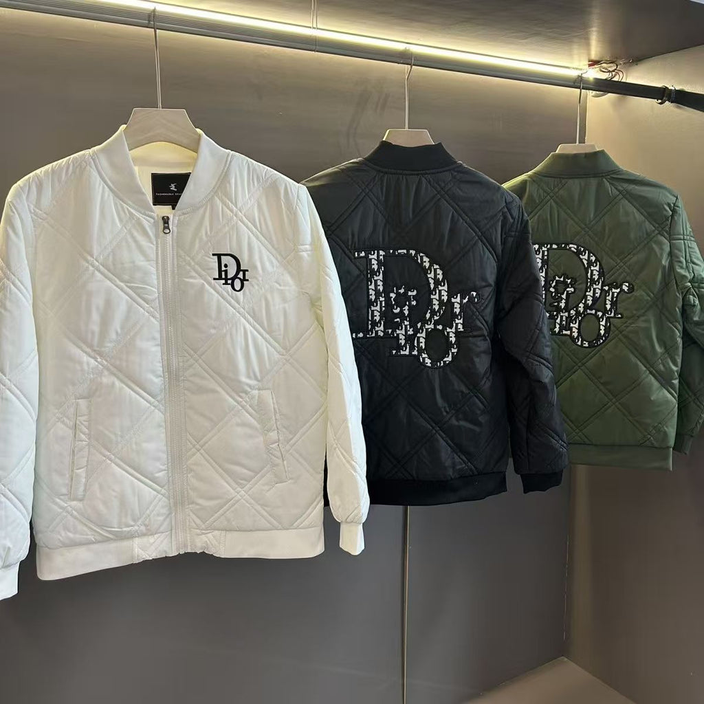 Diamond-shaped grid jacket