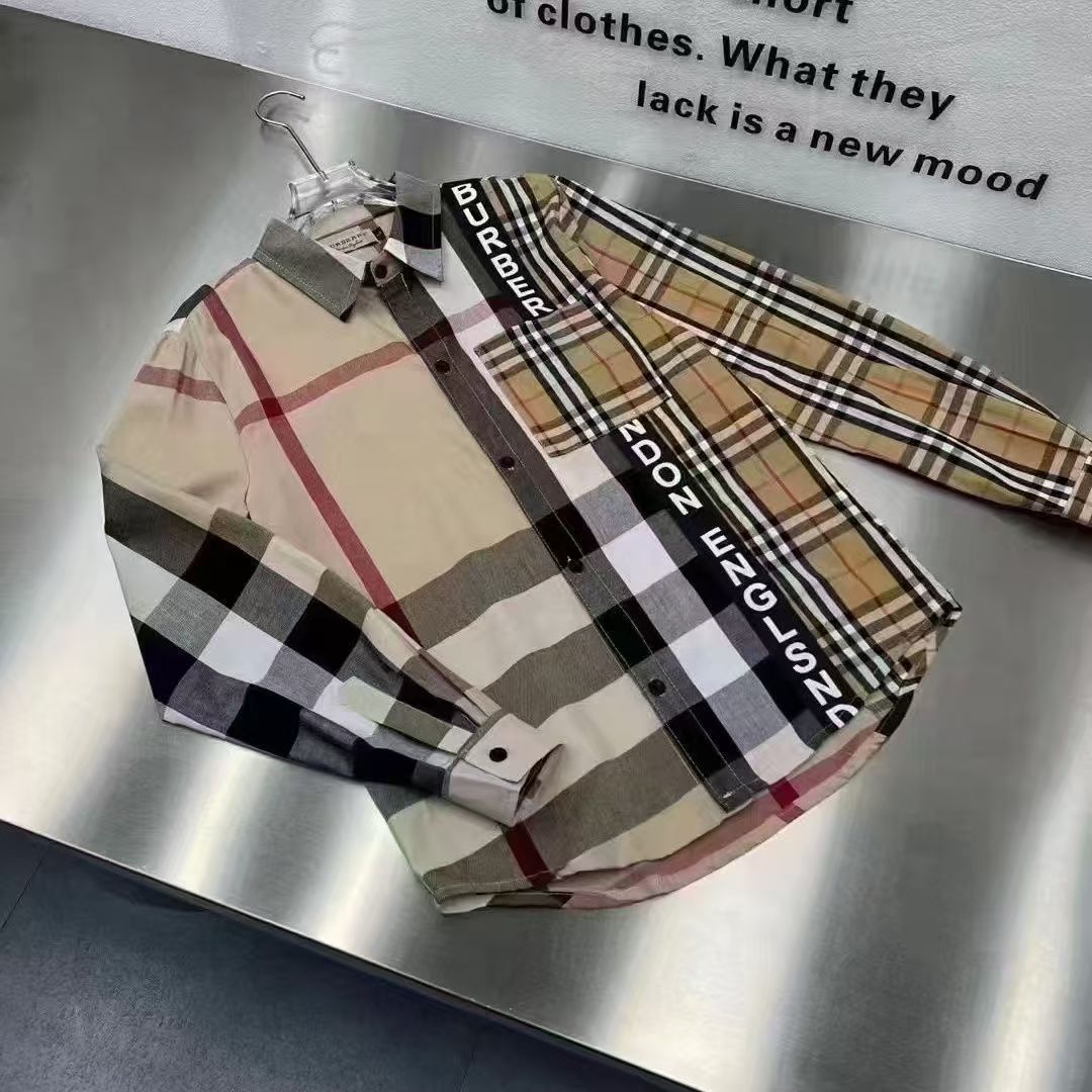 Men color block shirt