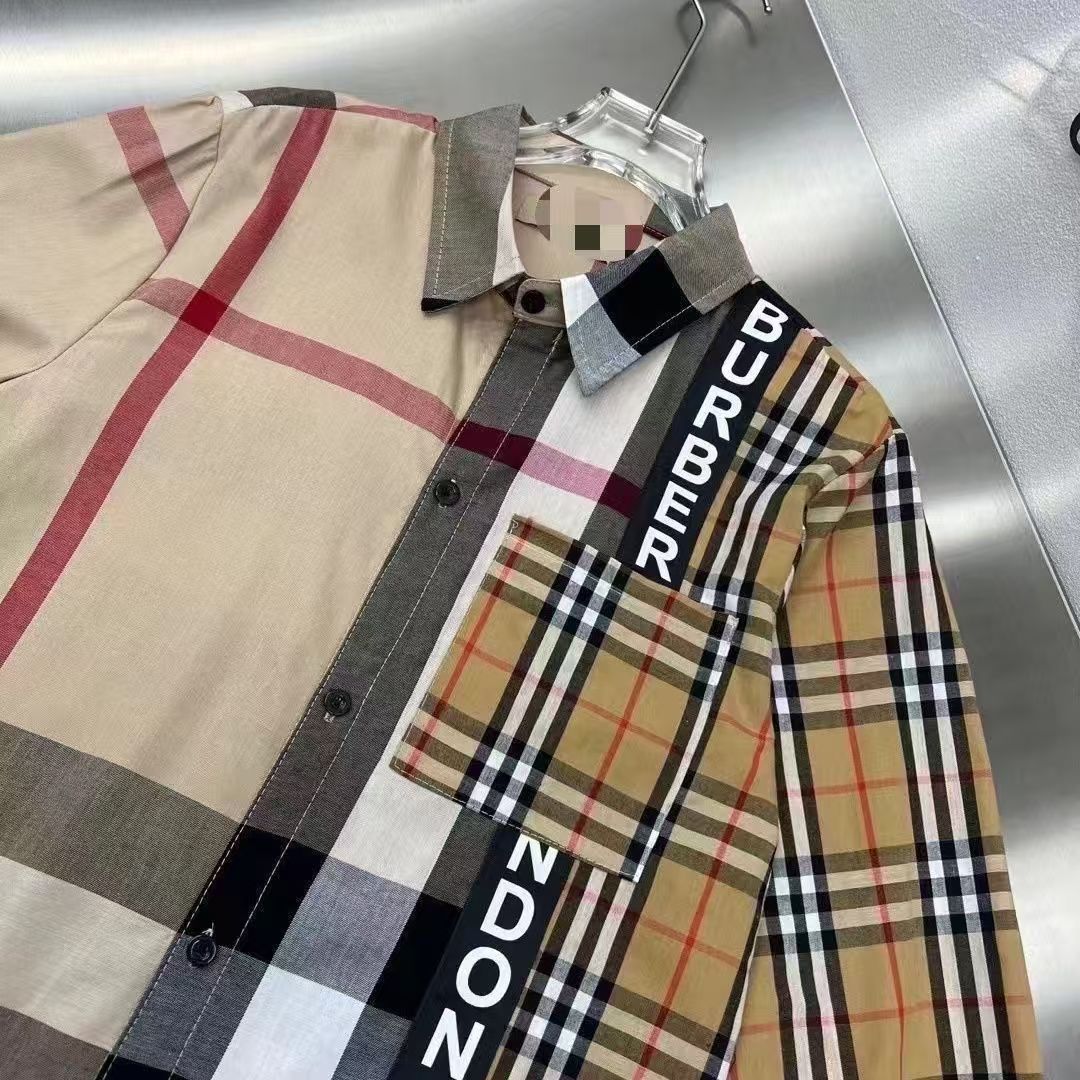 Men color block shirt