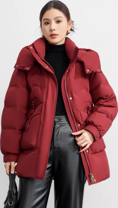 Women's short padded jacket