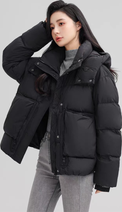 Women's short padded jacket