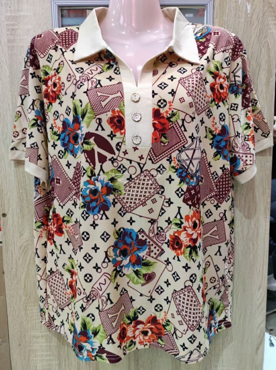 Women's senior floral shirt