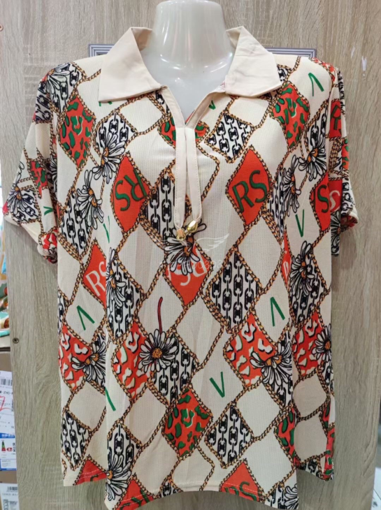 Women's senior floral shirt