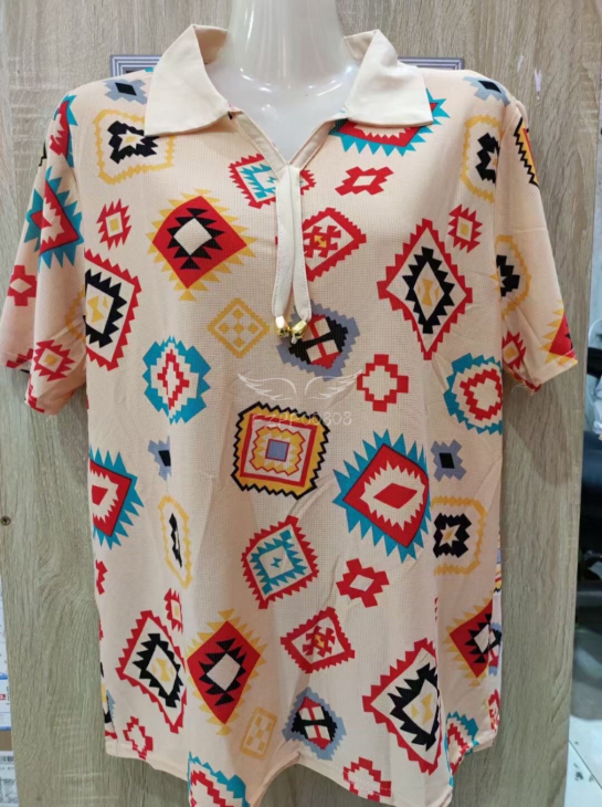 Women's senior floral shirt