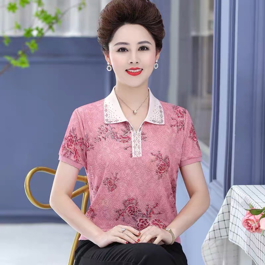 Women's senior floral shirt