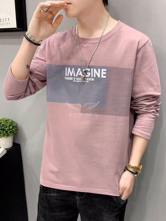 Men's pure cotton long sleeved shirt